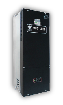 Variador de frecuencia industrial marca TWERD modelo MFC1000 para control de motores de media y baja tensión